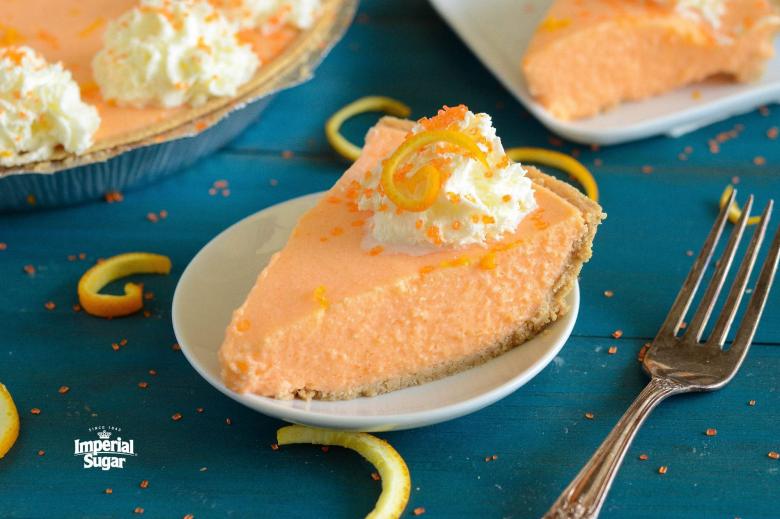 No Bake Creamsicle Pie