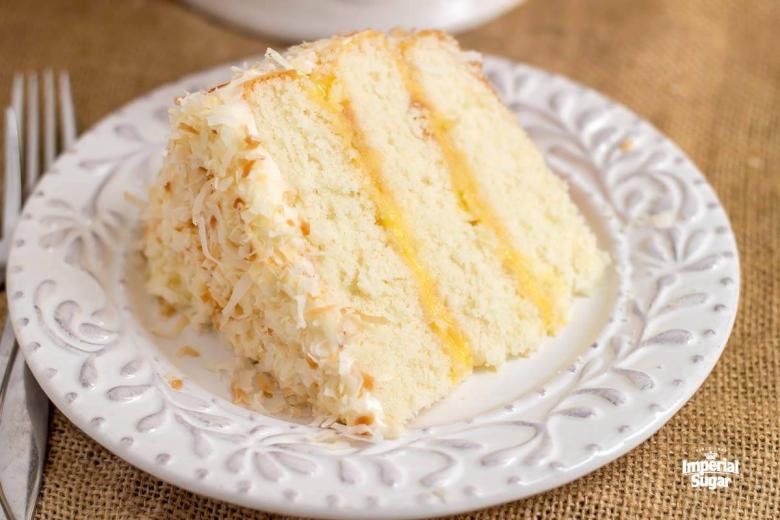 Coconut Lemon Layer Cake