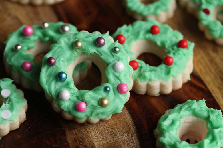 Wreath Sugar Cookies