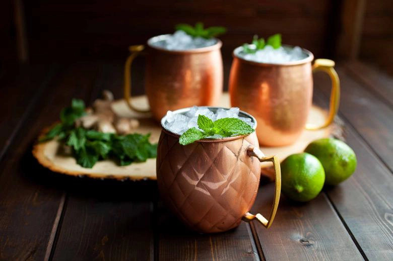 Moscow Mule with Ginger Syrup