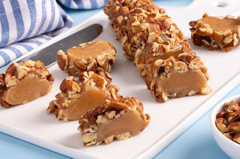 Caramel Nut Logs