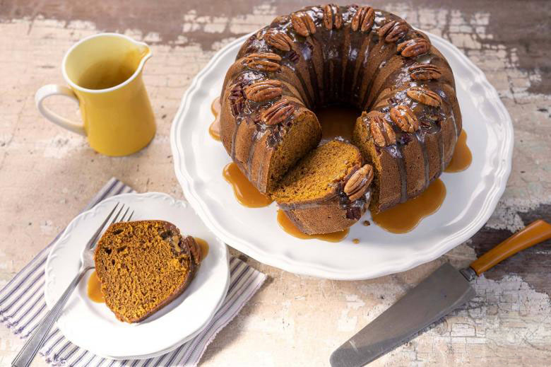 Pumpkin Praline Upside Down Cake