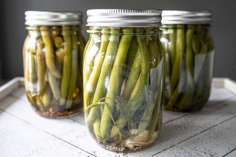 Overnight Sweet Pickled Green Beans